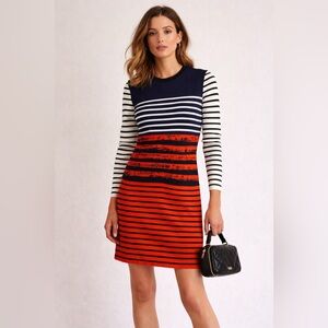 🌺Petit Bateau x Cédric Charlier Striped Knit Mini Dress